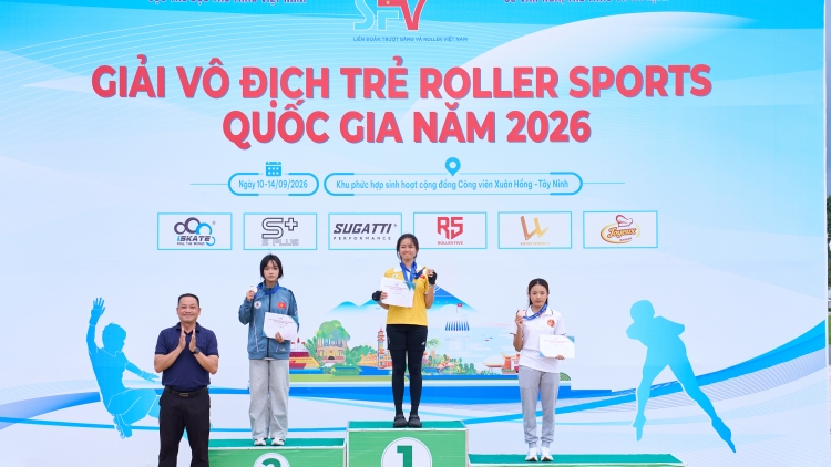 Kết thúc hai ngày tranh tài tại Giải Vô địch Trẻ Roller Sports Quốc gia 2026