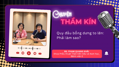 Quy đầu bỗng dưng to lên: Phải làm sao?