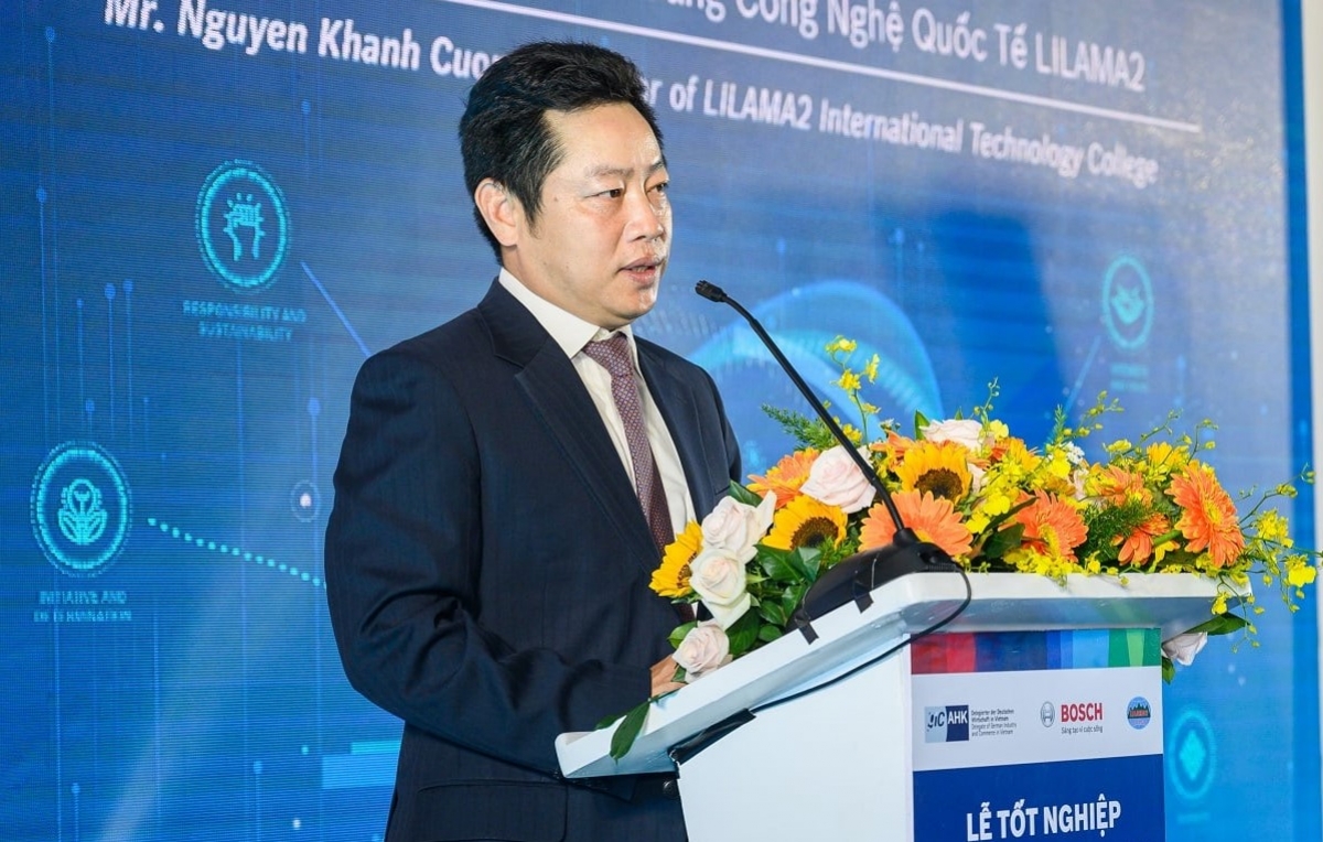 Ông Nguyễn Khánh Cường, Hiệu trưởng trường Cao đẳng công nghệ Quốc tế Lilama 2