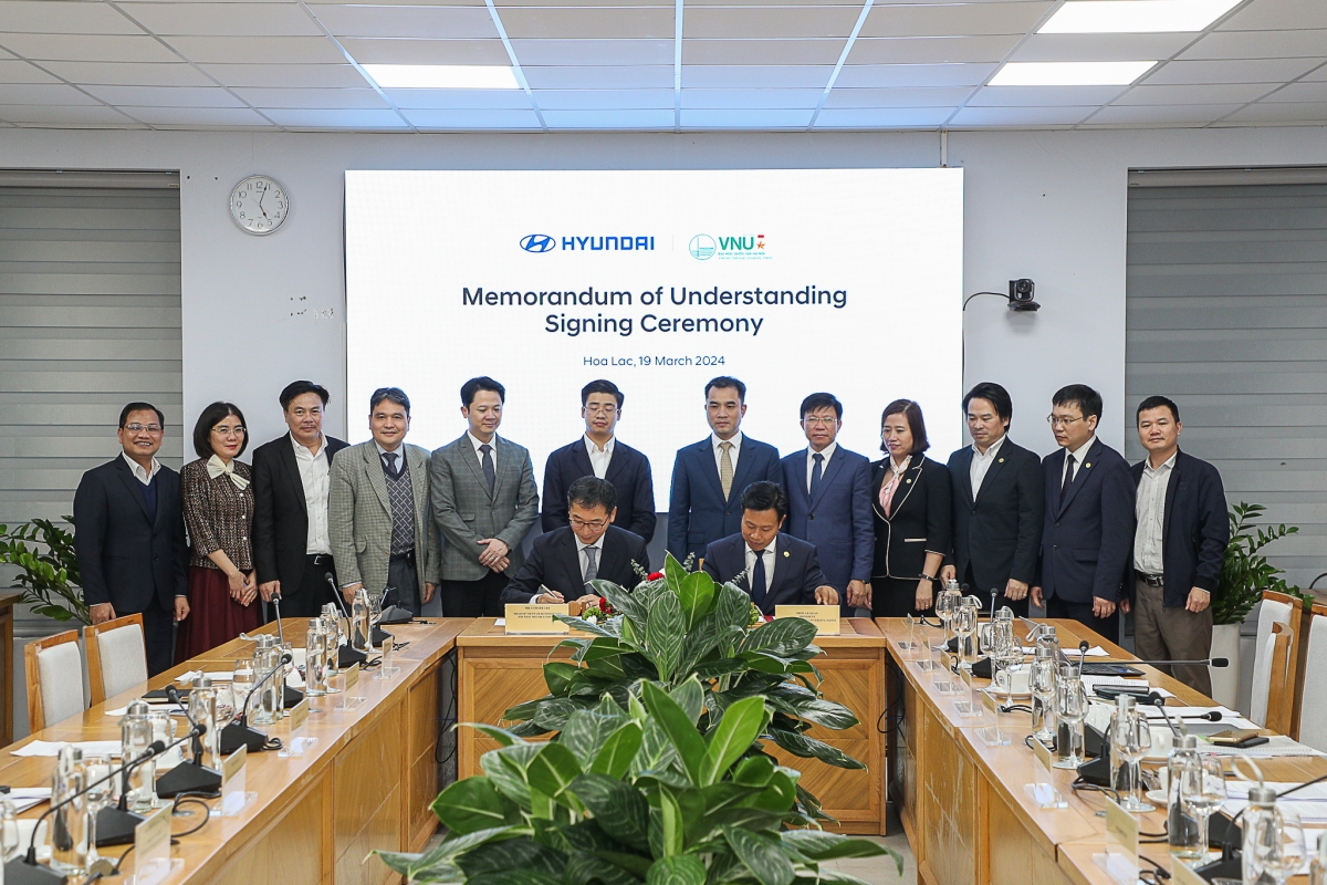 Hyundai Motor ký kết thỏa thuận với ĐH Quốc gia Hà Nội, hỗ trợ Việt Nam đào tạo nhân lực lĩnh vực kỹ thuật công nghệ ô tô