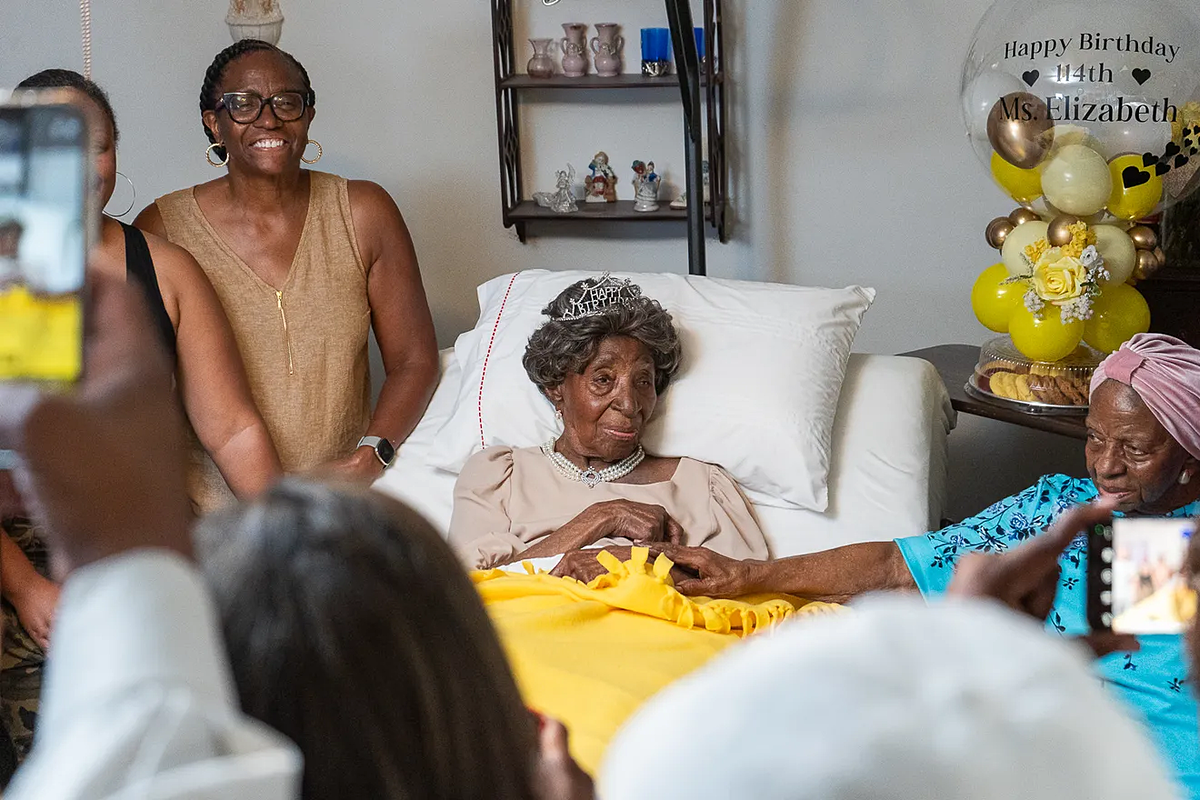 Cụ bà Elizabeth Francis, 114 tuổi ở Houston, được ghi nhận là sống lâu nhất nước Mỹ tính đến thời điểm hiện tại