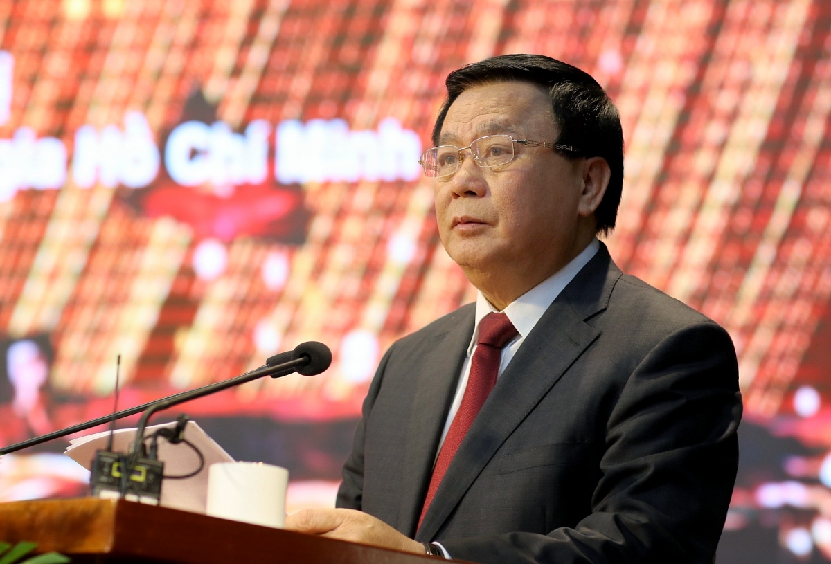 Ông Nguyễn Xuân Thắng, Giám đốc Học viện Chính trị quốc gia Hồ Chí Minh phát biểu bế mạc hội thảo.