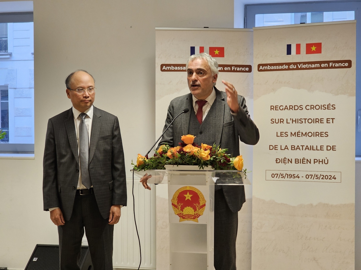 Ủy viên Bộ Chính trị Đảng Cộng sản Pháp, Taylan Coskun bày tỏ sự ngưỡng mộ về ý chí của nhân dân Việt Nam quyết tâm giành thắng lợi trong cuộc đấu tranh giải phóng dân tộc - Ảnh: Anh Tuấn/VOV
 
