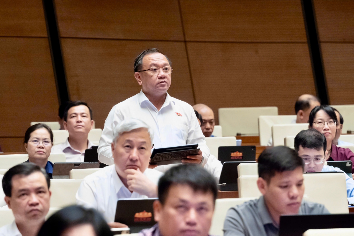 Đại biểu Nguyễn Thành Trung, đoàn ĐBQH thành phố Hồ Chí Minh (Ảnh Quốc hội)