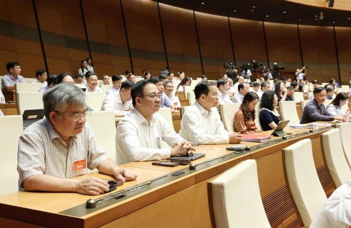 Các đại biểu tham dự Hội nghị (Ảnh: Cổng thông tin điện tử Quốc hội)