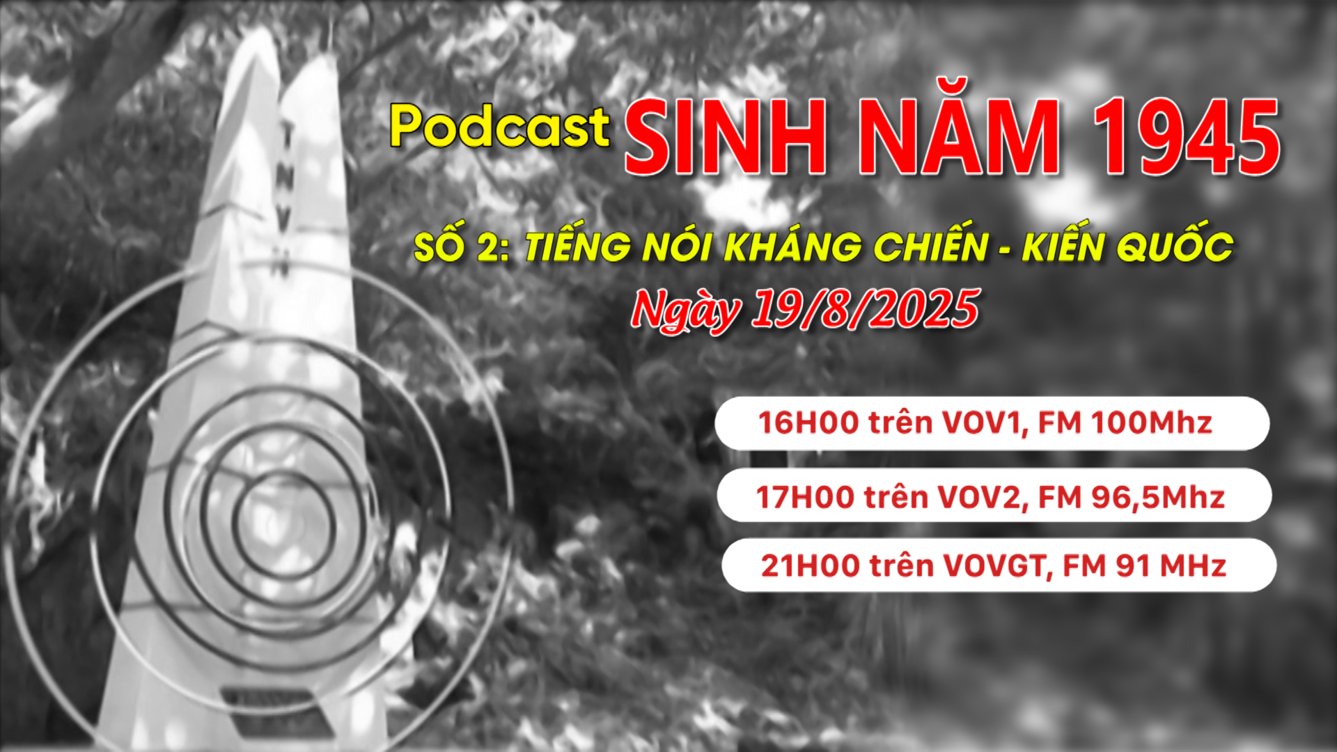 Podcast Sinh năm 1945: Tiếng nói kháng chiến – kiến quốc (số 2)