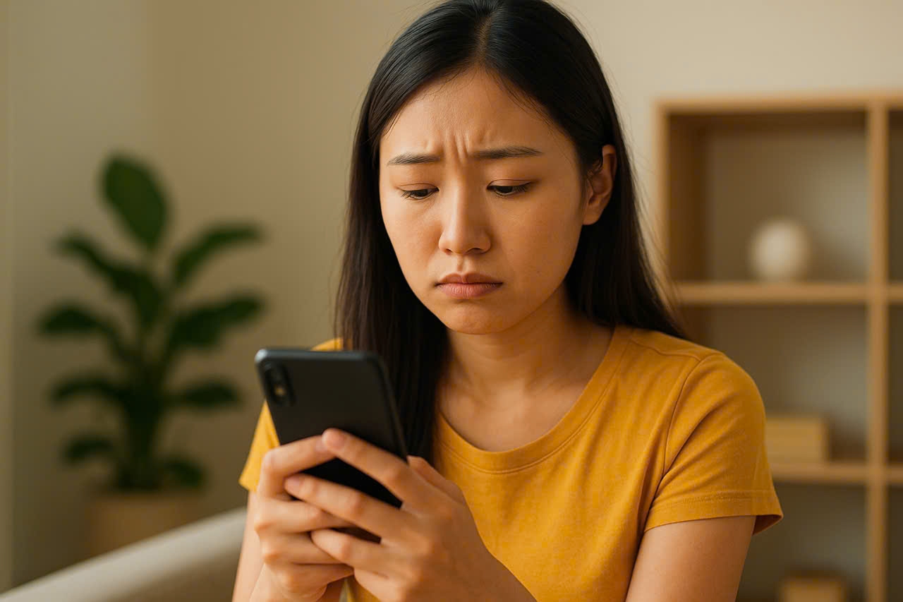 Suy nghĩ quá nhiều vì những dòng tin nhắn của chồng với người cũ