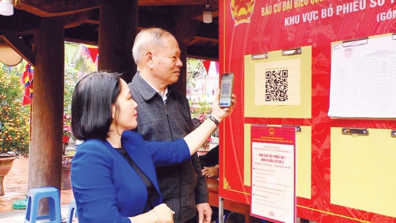 Hiệu quả  ứng dụng công nghệ số trong công tác bầu cử 