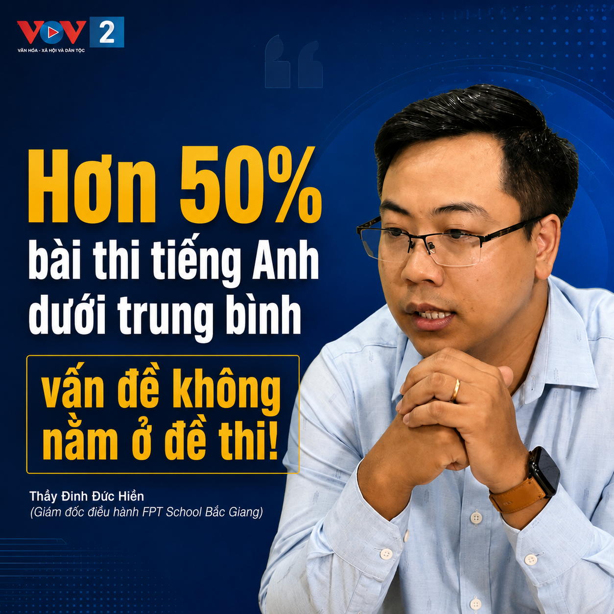 Hơn 50% bài thi tiếng Anh dưới điểm trung bình là sự "ổn định" lo ngại