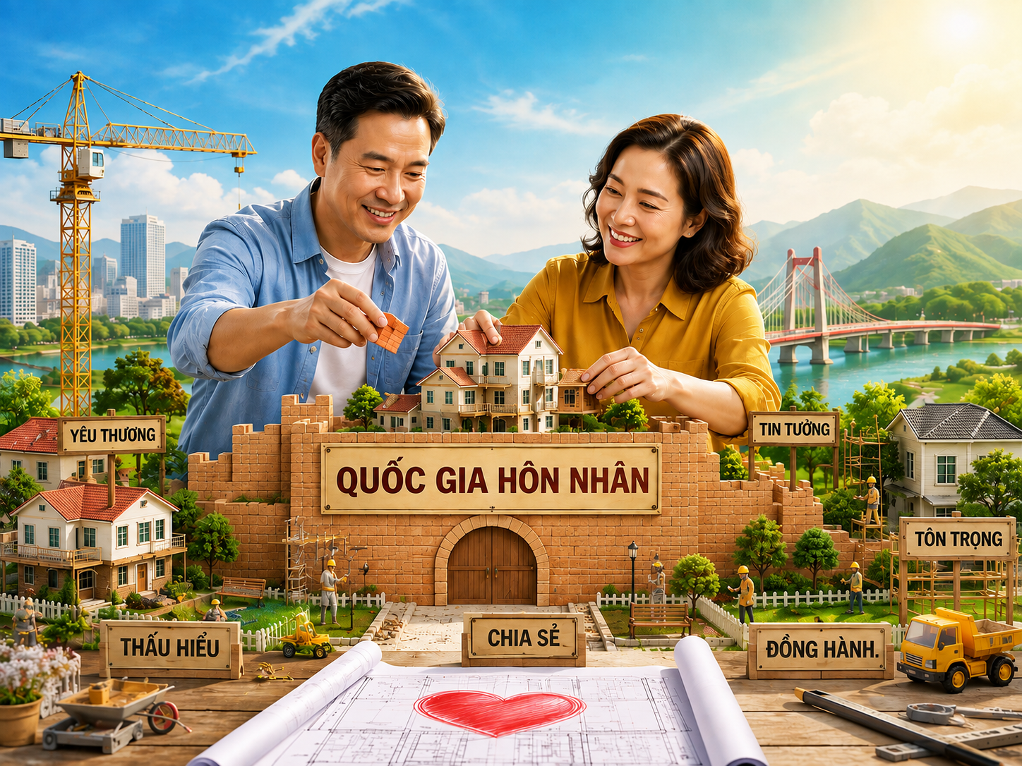 Quốc gia hôn nhân: Hạnh phúc là mục tiêu phát triển cao nhất
