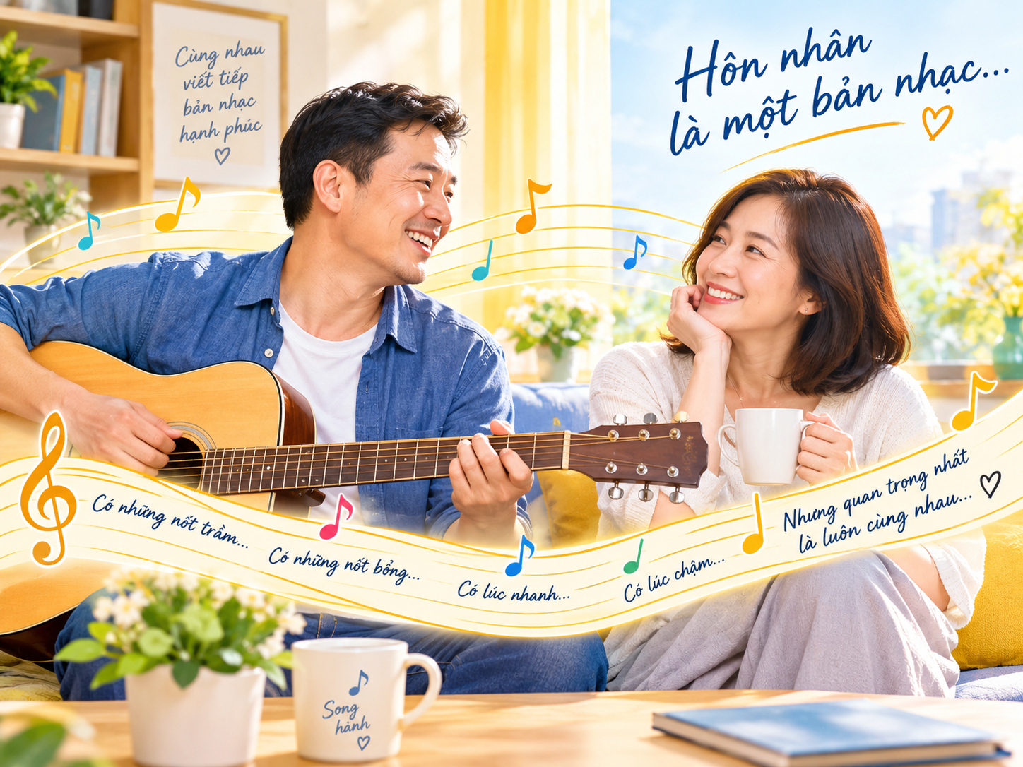 Để giai điệu của bản nhạc hôn nhân luôn du dương
