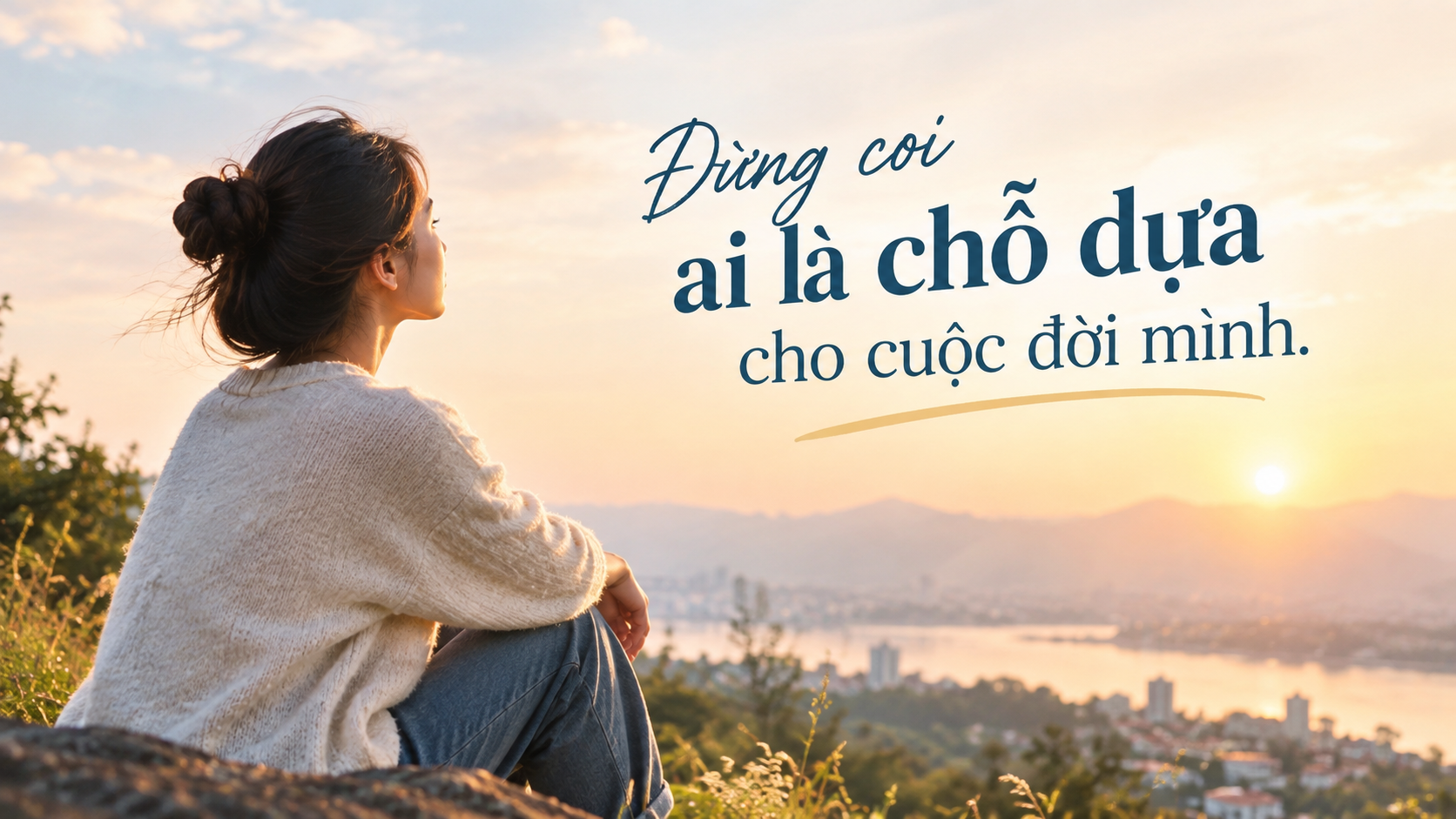 Đừng coi ai là chỗ dựa cho cuộc đời mình