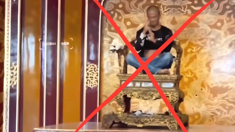 Thông tin chính thức vụ ngai vàng triều Nguyễn bị phá hỏng