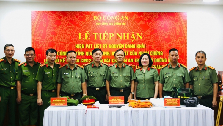 Bảo tàng Công an nhân dân tiếp nhận nhiều hiện vật từ các chuyên án lớn