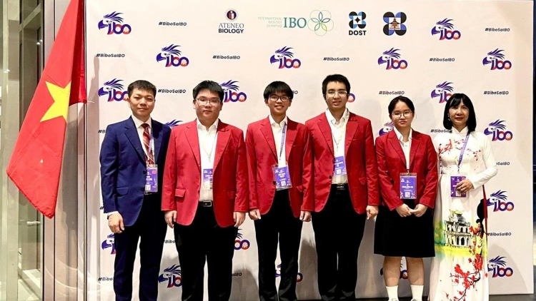 Việt Nam giành 4 huy chương, vào top 10 Olympic Sinh học Quốc tế