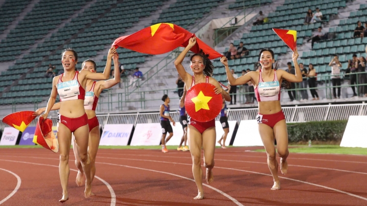 Điền kinh Việt Nam nhận thưởng lớn sau thành công tại SEA Games 33