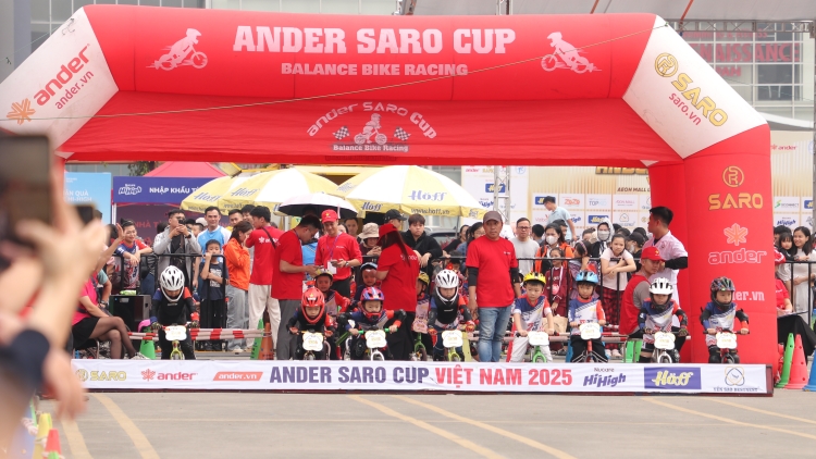 Hơn 500 cua-rơ nhí tham gia Giải đua xe thăng bằng 2025