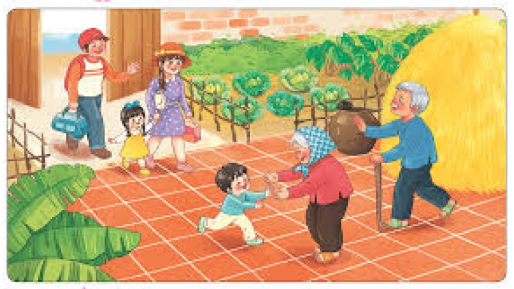 Con cháu là niềm vui của ông bà