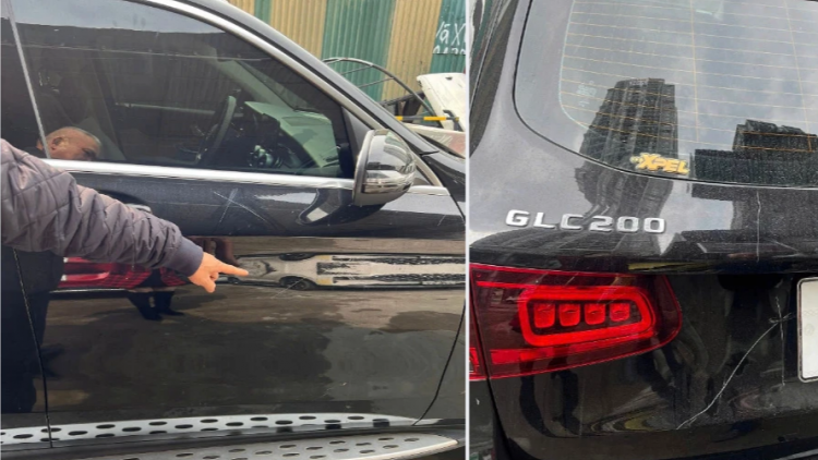 Phá xe ô tô đỗ trước cửa nhà - Cả giận mất khôn