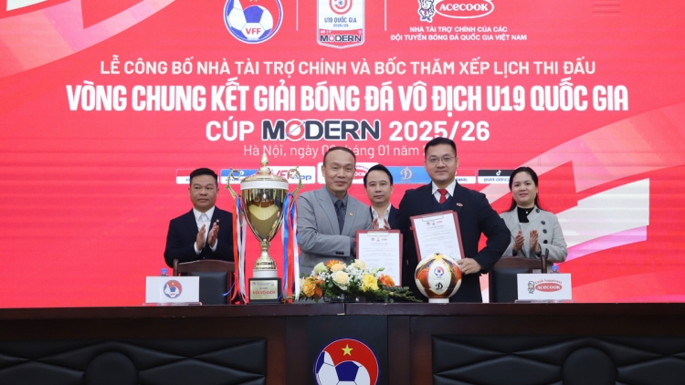 Bốc thăm xếp lịch thi đấu VCK giải U19 quốc gia – Cúp Acecook 2025/26