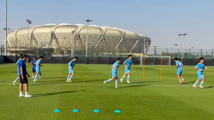 U23 Việt Nam trở lại sân tập, hướng tới trận gặp U23 Kyrgyzstan