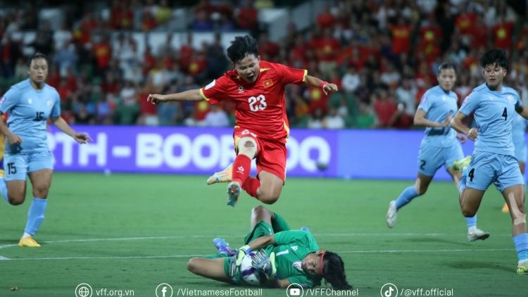 VCK nữ châu Á 2026: ĐT nữ Việt Nam giành trọn 3 điểm