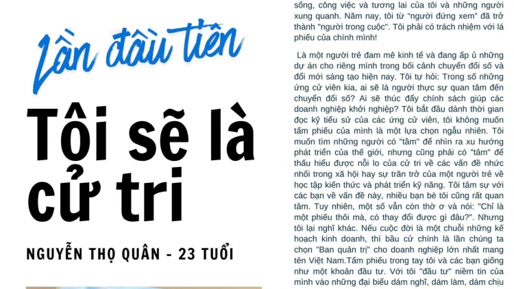 Cử tri kể chuyện bầu cử trên không gian số