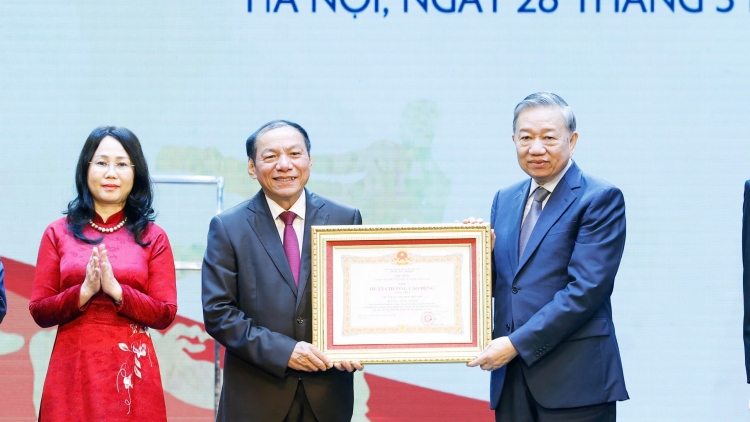 Tổng Bí thư Tô Lâm dự lễ kỷ niệm 80 năm Ngày truyền thống Ngành TDTT Việt Nam