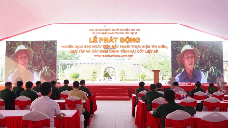 Phát động chiến dịch 500 ngày đêm tìm kiếm hài cốt liệt sĩ