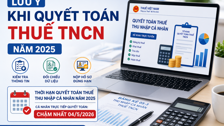 Lưu ý khi quyết toán thuế TNCN năm 2025 qua eTax