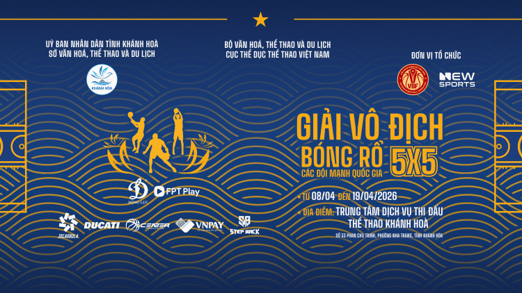 Khởi tranh Giải Vô địch Bóng rổ 5x5 các đội mạnh quốc gia năm 2026