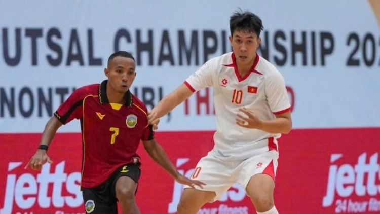 Giải vô địch futsal Đông Nam Á 2026: Đội tuyển Việt Nam thắng đậm Timor-Leste