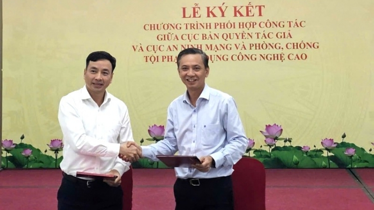 Lễ ký kết tăng cường bảo hộ quyền tác giả, quyền liên quan trên môi trường số
