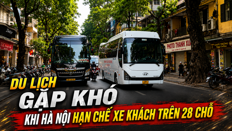 Du lịch gặp khó khi Hà Nội hạn chế xe khách trên 28 chỗ