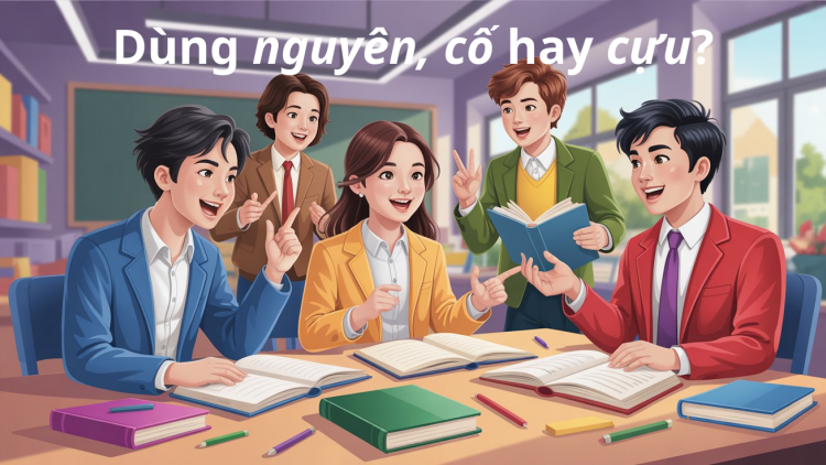 Dùng nguyên, cố hay cựu trong trường hợp nào?