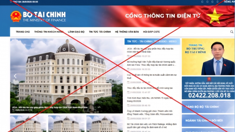 Nhiều trang web giả mạo Bộ Tài chính để lừa đảo trên mạng