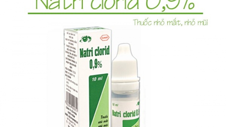 Bộ Y tế thu hồi lô thuốc nhỏ mắt Natri clorid 0,9%