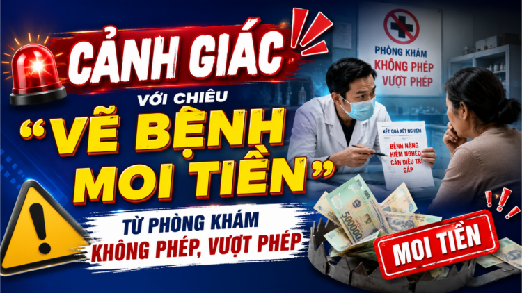 Cảnh giác với chiêu “vẽ bệnh moi tiền” từ phòng khám không phép, vượt phép