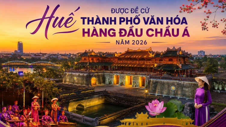 Huế được đề cử “Thành phố văn hóa hàng đầu châu Á” năm 2026