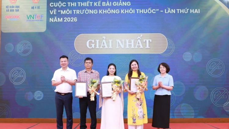 Trao giải Cuộc thi thiết kế bài giảng về "Môi trường không khói thuốc" lần 2