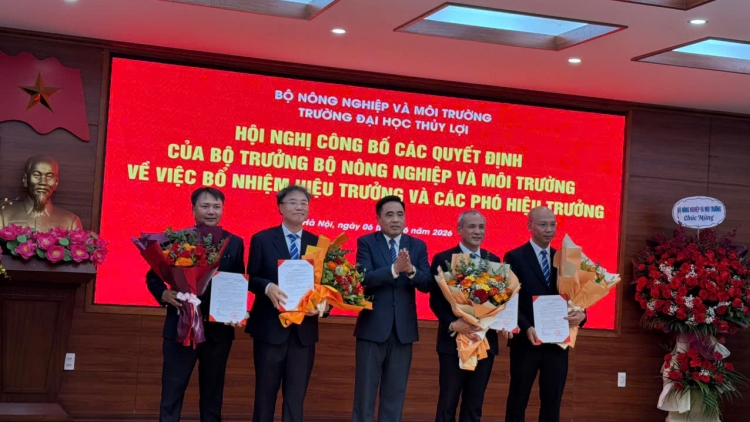 Trường Đại học Thủy Lợi kiện toàn bộ máy lãnh đạo 