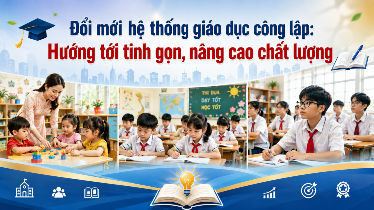 Đổi mới hệ thống giáo dục công lập: Hướng tới tinh gọn, nâng cao chất lượng
