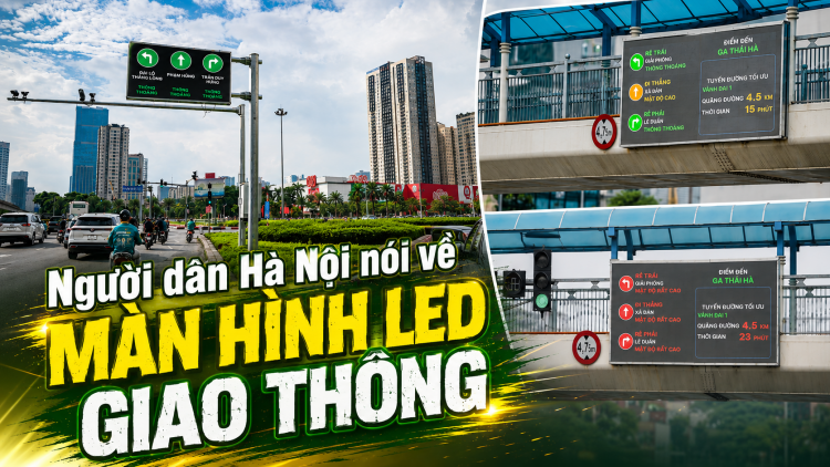 [Video] Người dân Hà Nội nói gì về màn hình LED giao thông?