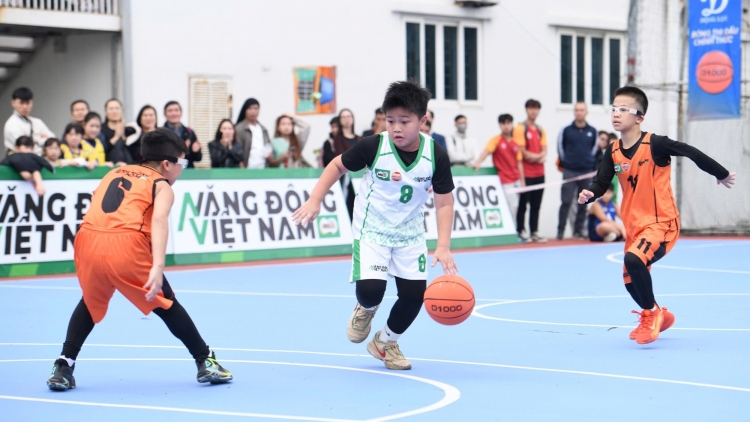 Hơn 1.000 cầu thủ nhí tranh tài tại Giải Bóng rổ Học sinh Tiểu học Hà Nội 2026