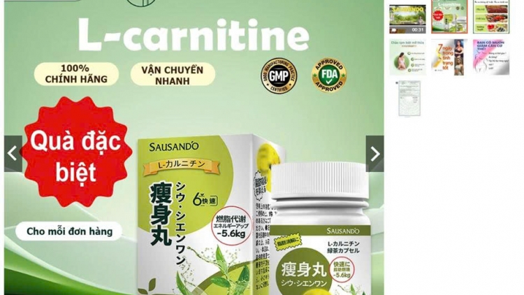 Bộ Y tế yêu cầu Shopee ngừng bán sản phẩm giảm cân Sausando Slimming capsule