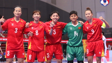 ĐT futsal nữ Việt Nam giành chiến thắng kịch tính trước Hồng Kông (Trung Quốc)