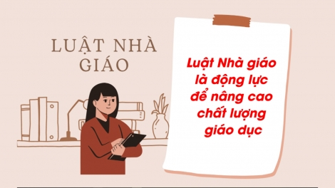 Luật Nhà giáo là động lực để nâng cao chất lượng giáo dục