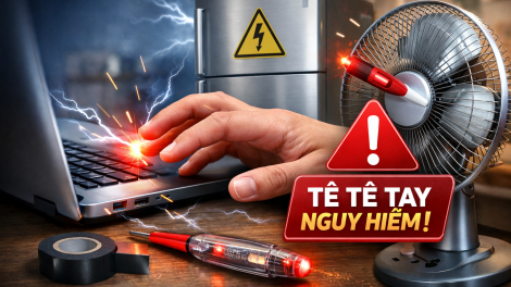 Không chủ quan với cảm giác "tê tê” khi chạm vào thiết bị điện