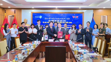 VOV ký thỏa thuận hợp tác với Đài PTTH KBS của Hàn Quốc