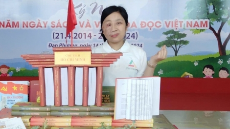 Cô giáo vượt mặc cảm xây dựng thư viện hạnh phúc